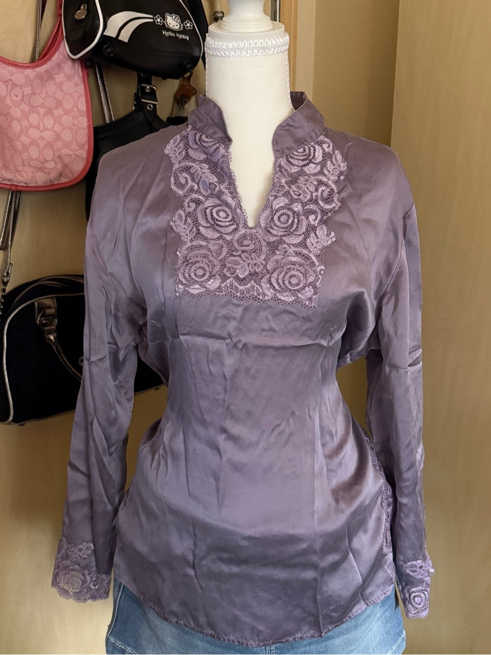 WinterSilks Lavender Satin Shell